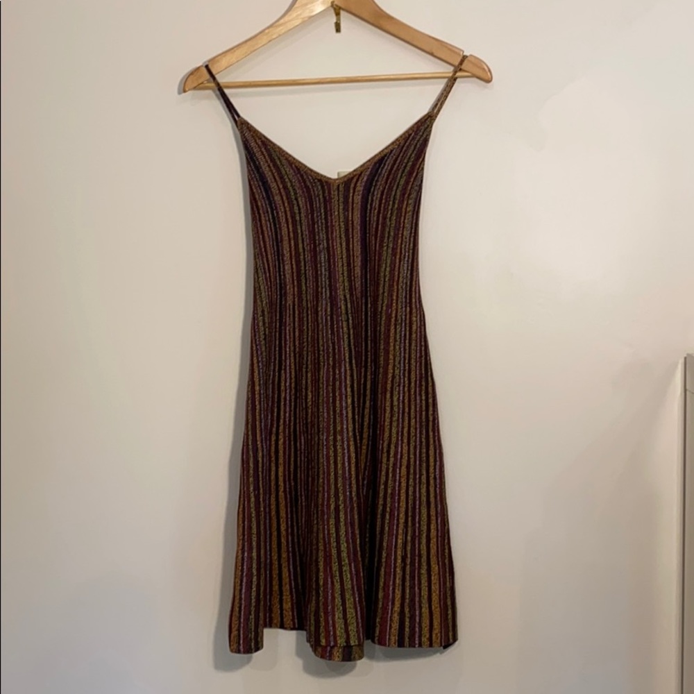 Zara striped skater dress